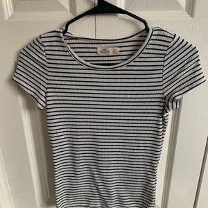 new black and white striped shirt from Hollister